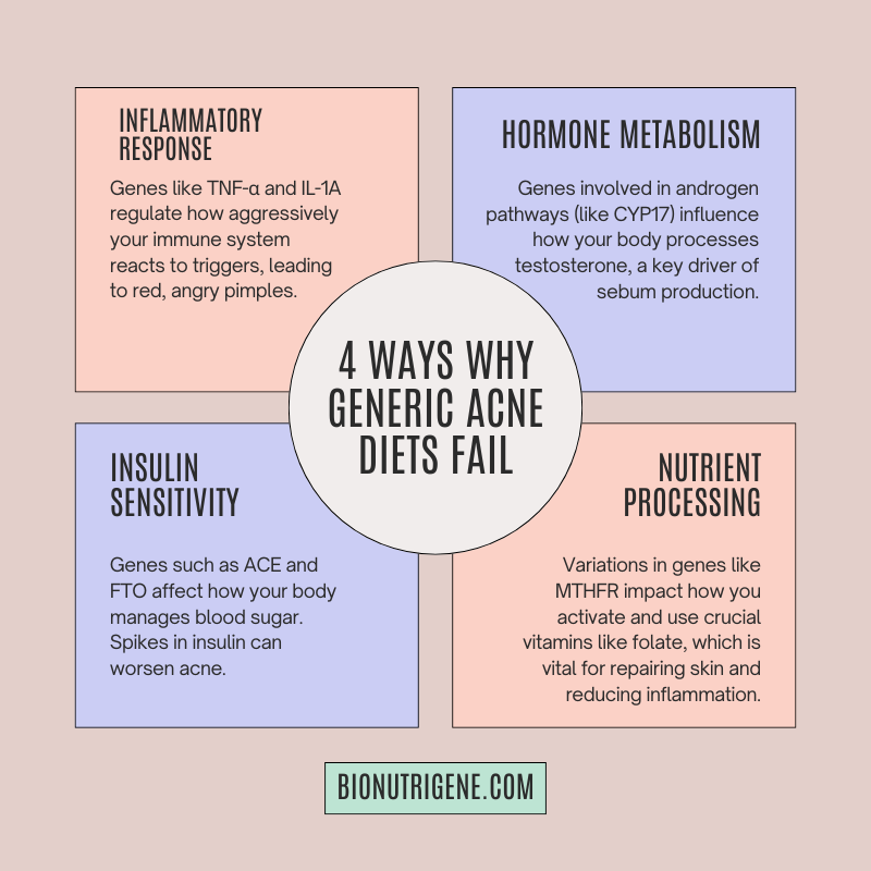 Why generic acne diets fail
