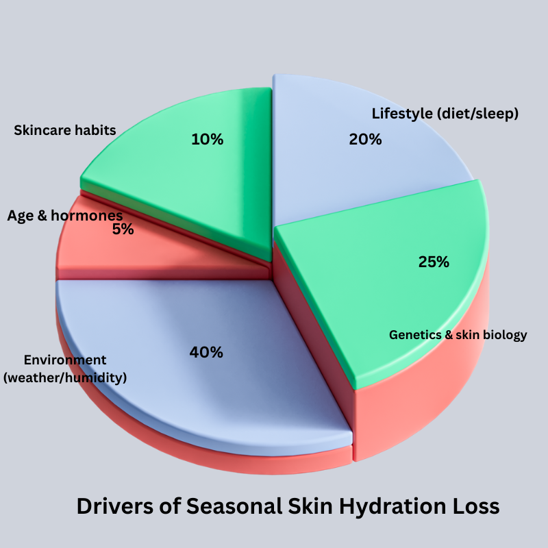 Drivers of seasonal skin hydration loss