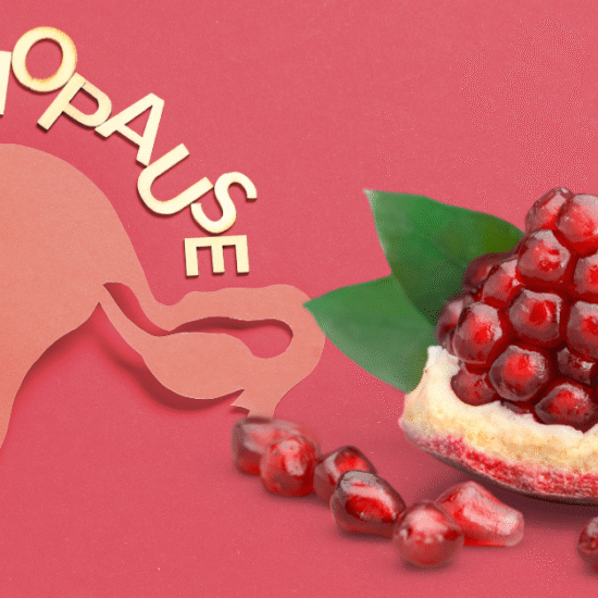 Can pomegranate improve skin elasticity after menopause?