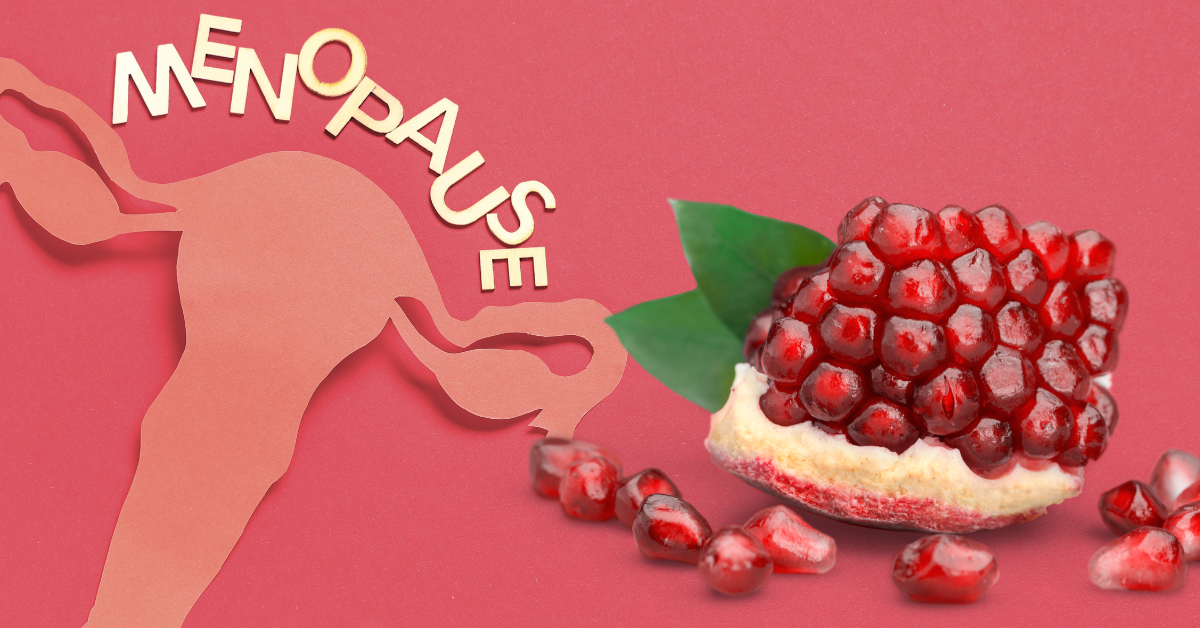 Can pomegranate improve skin elasticity after menopause?